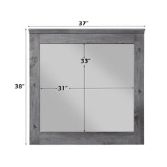 Vidalia - Mirror - Rustic Gray Oak