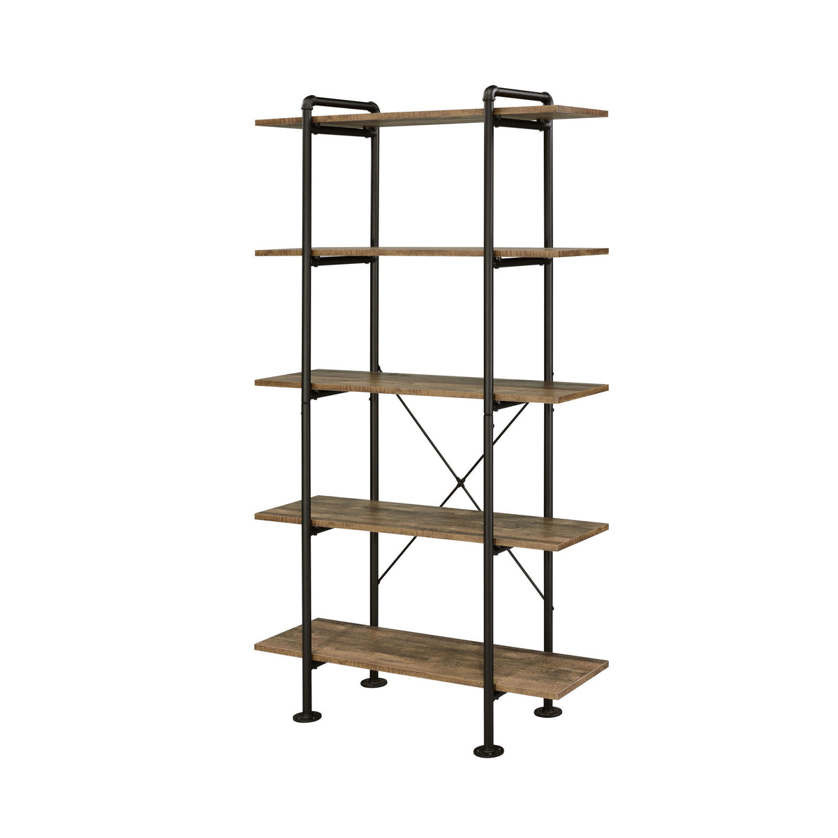 Nefo - Bookshelf - Rustic Oak & Black