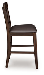 Haddigan - Upholstered Barstool (Set of 2) - Dark Brown
