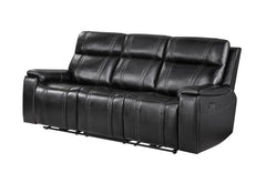 U8880 - Power Reclining Sofa / Power Console Reclining Loveseat - Black