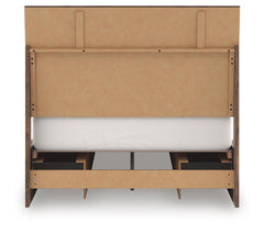 Chirason - 3 Pc. - Full Panel Storage Bed, Dresser And Mirror - Brown