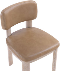 Paloma - Vegan Leather Upholstered Dining Chair (Set of 2) - Tan / Rich Natural