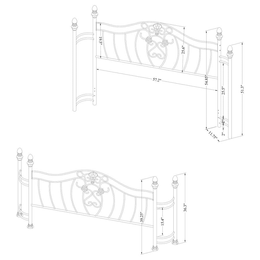 Sydney Gold Queen Headboard / Footboard - MyWaynesHome #