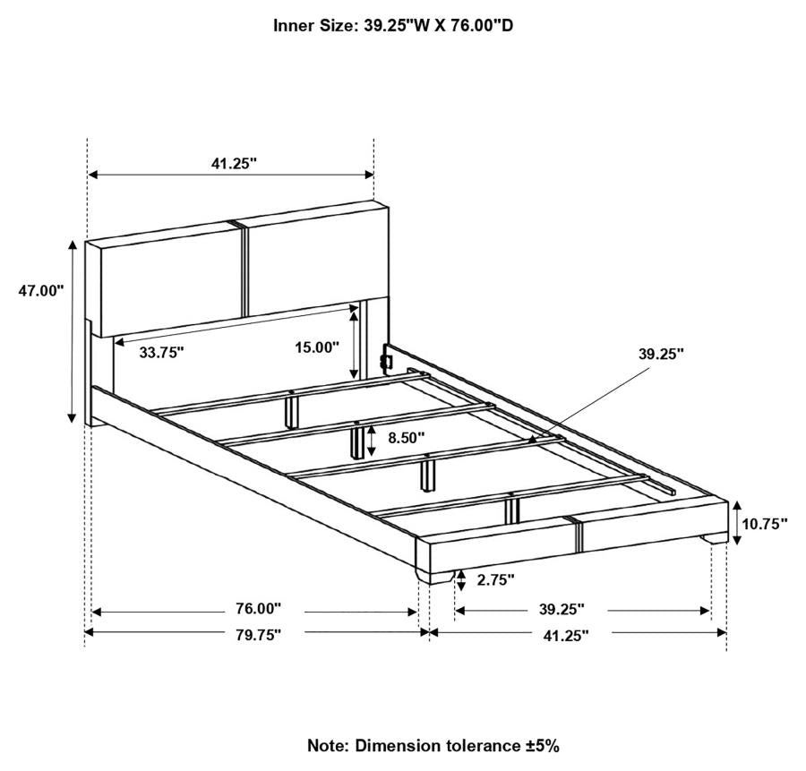 Conner Brown Twin Bed - MyWaynesHome #