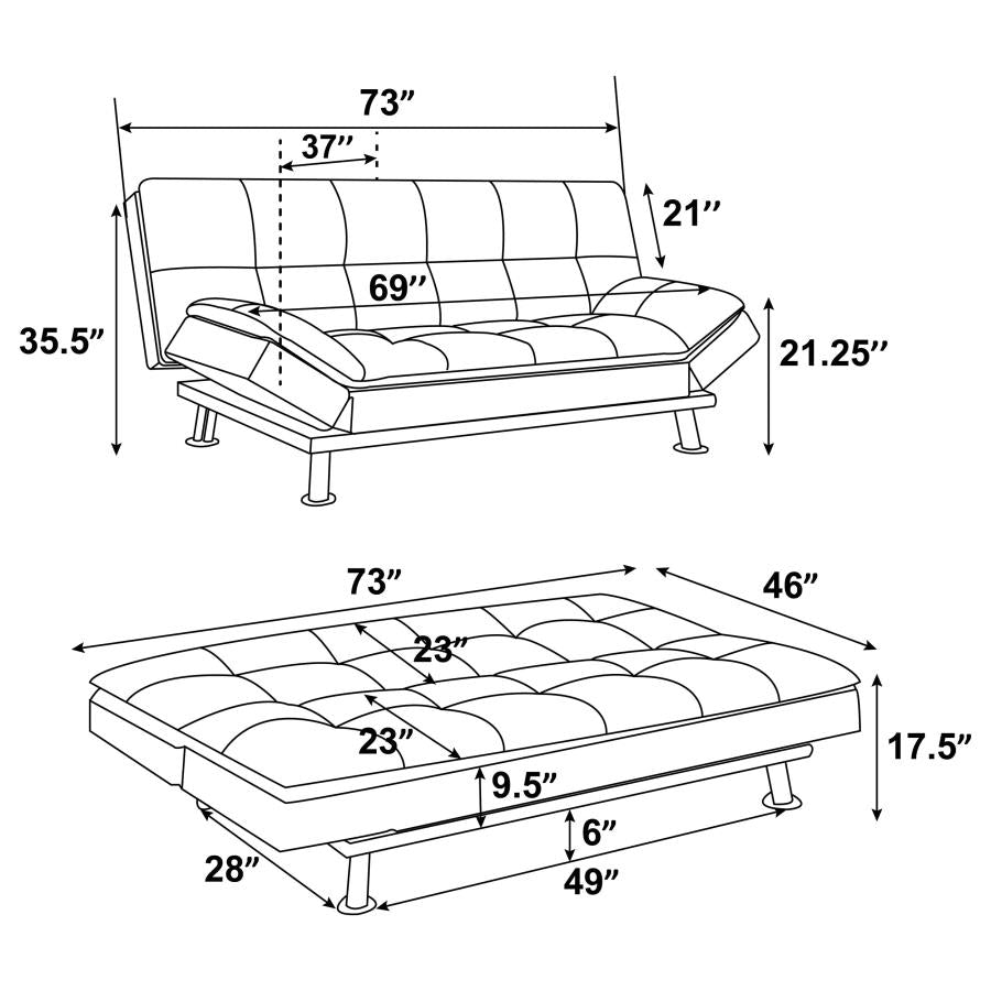 Dilleston Brown Sofa Bed - MyWaynesHome #