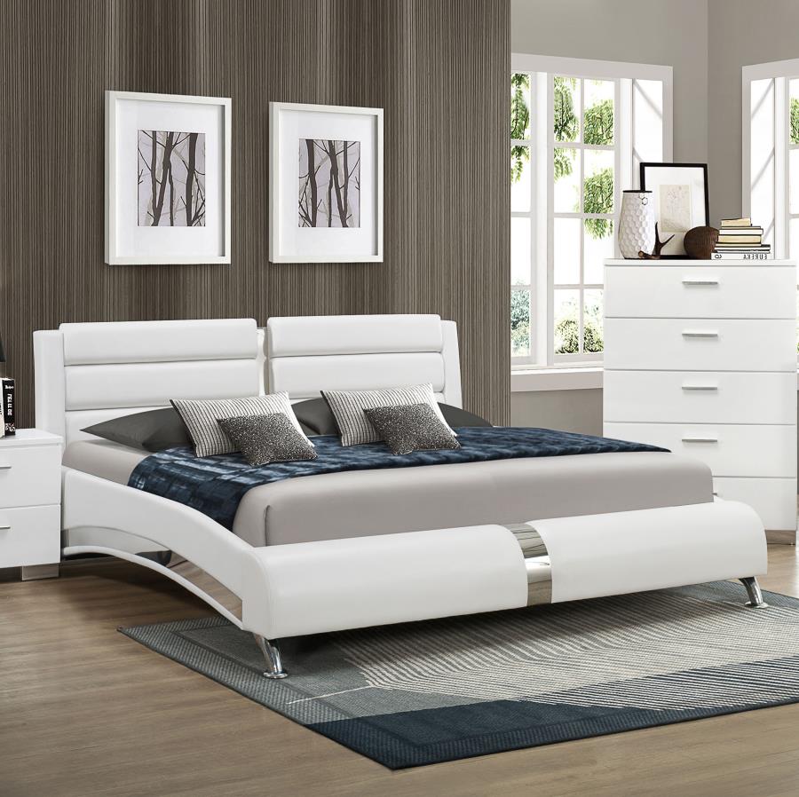 Jeremaine White Queen Bed - MyWaynesHome #