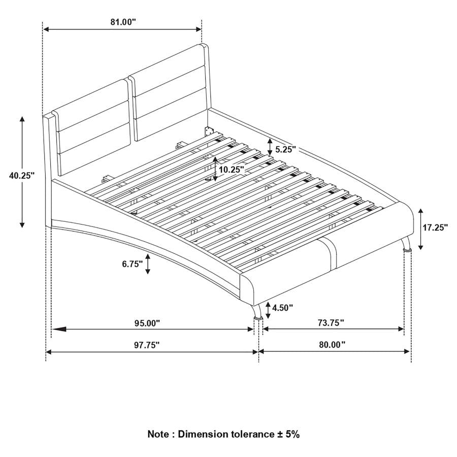Jeremaine Black Eastern King Bed - MyWaynesHome #