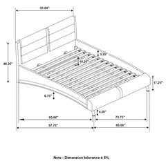 Jeremaine Black Eastern King Bed - MyWaynesHome #