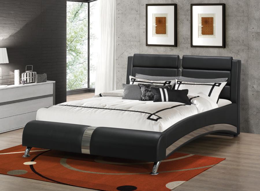 Jeremaine Black Queen Bed - MyWaynesHome #