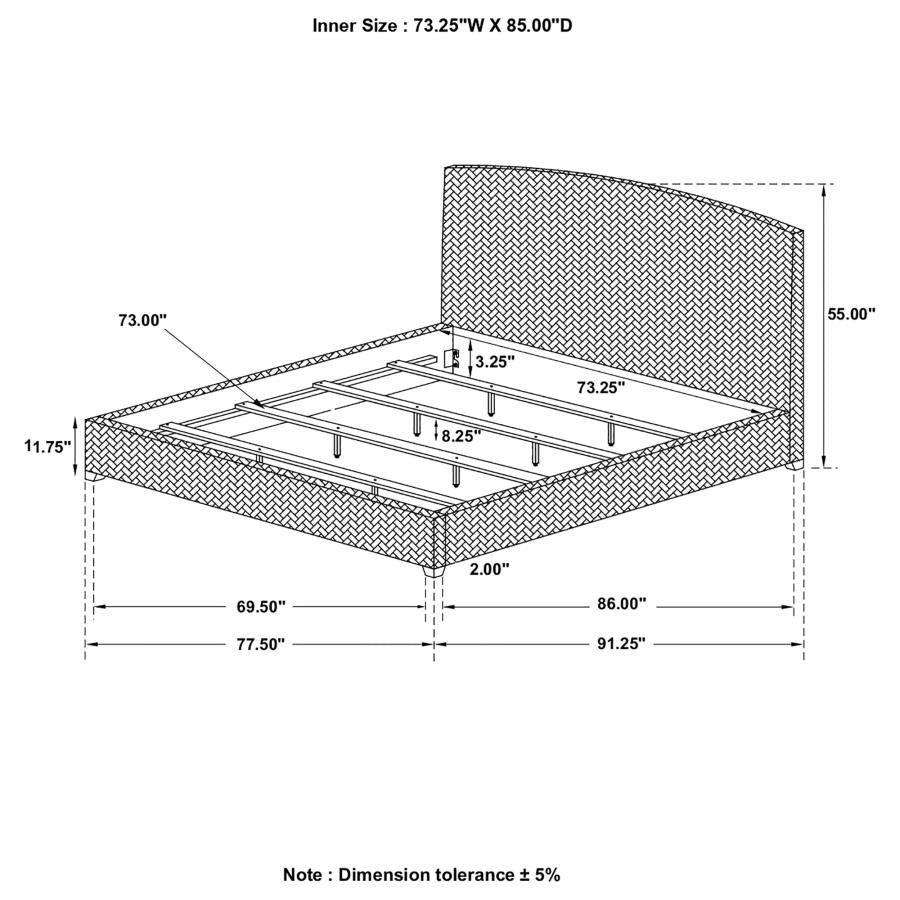 Laughton Brown California King Bed - MyWaynesHome #