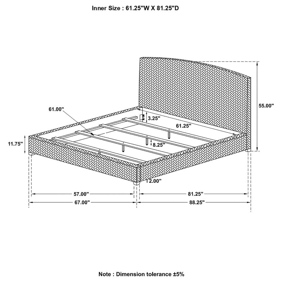 Laughton Brown Queen Bed - MyWaynesHome #