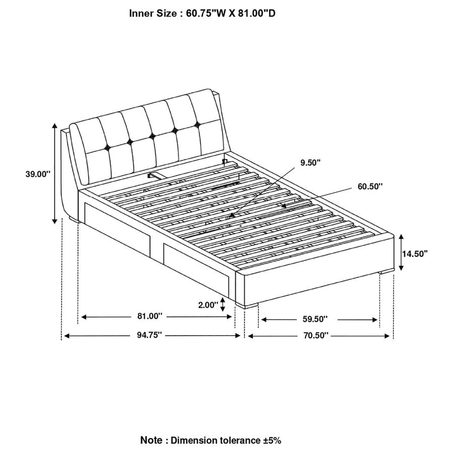 Fenbrook Grey Queen Storage Bed - MyWaynesHome #