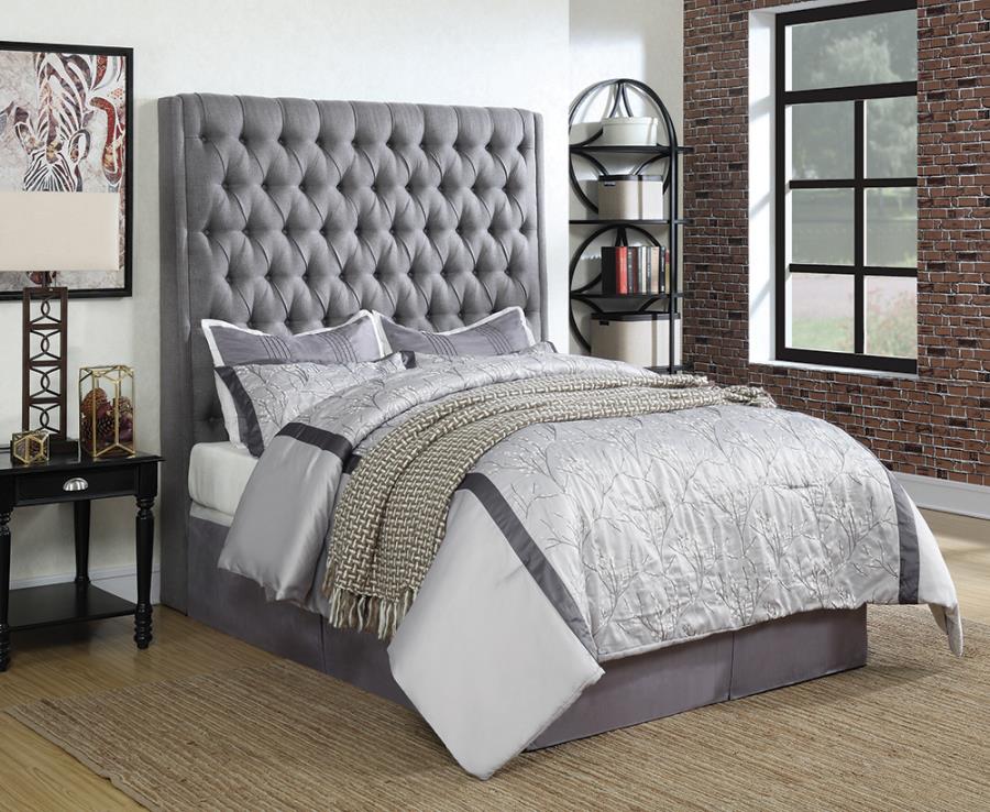Camille Grey California King Headboard - MyWaynesHome #
