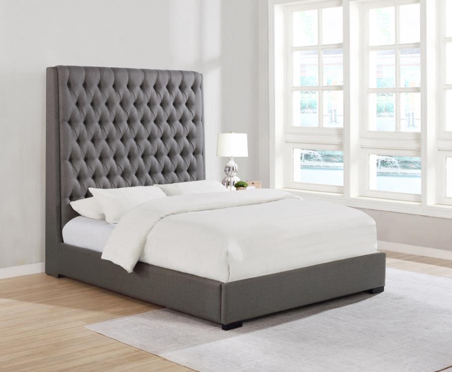 Camille Grey California King Bed - MyWaynesHome #