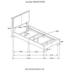 Dorian Black Twin Bed - MyWaynesHome #
