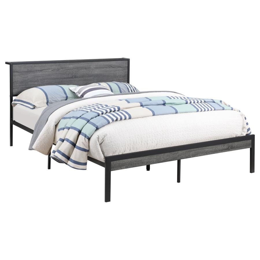 Ricky Grey Queen Bed - MyWaynesHome #