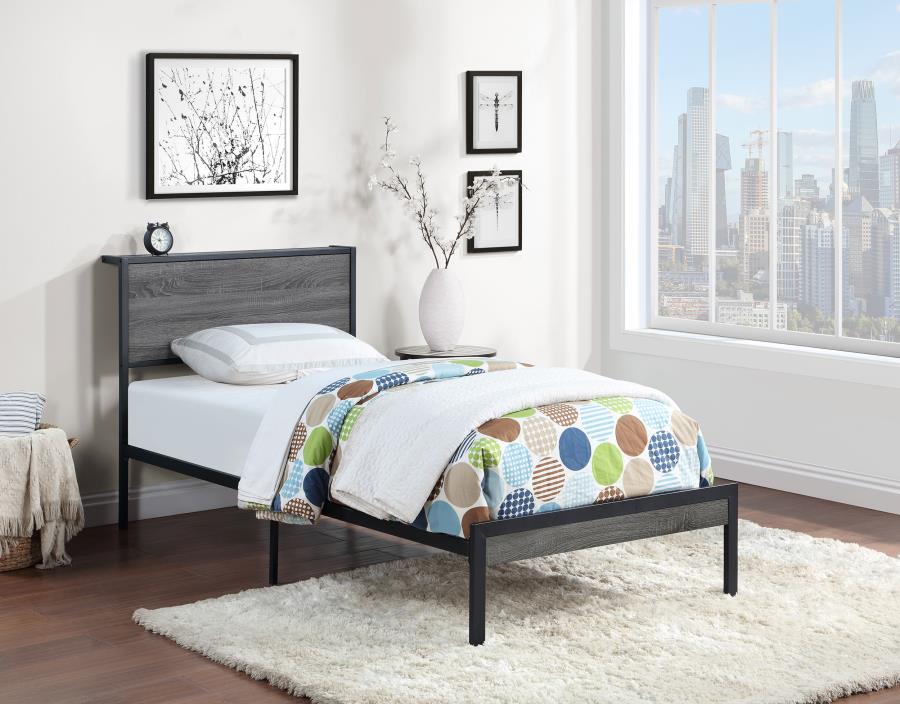 Ricky Grey Twin Bed - MyWaynesHome #