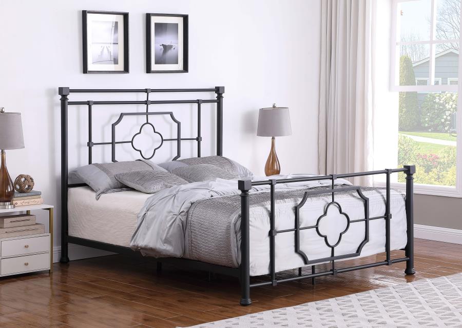 Paskay Black Eastern King Bed - MyWaynesHome #