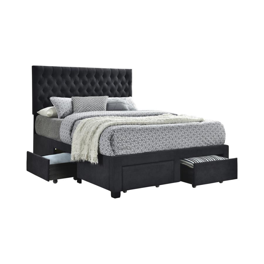 Soledad Grey Queen Storage Bed - MyWaynesHome #