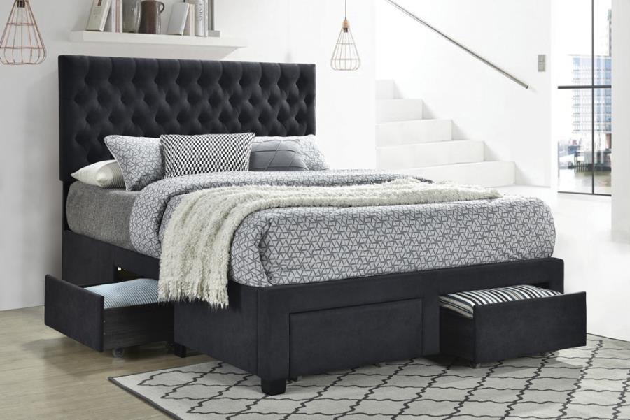 Soledad Grey Queen Storage Bed - MyWaynesHome #