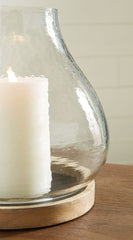 Adalisen - Candle Holder - Clear / Brown