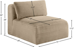 Shaggy - Fabric Armless Chair