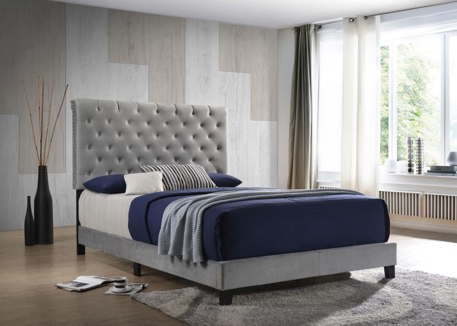 Warner Grey Eastern King Bed - MyWaynesHome #