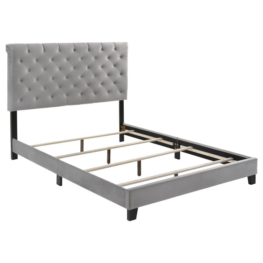 Warner Grey Eastern King Bed - MyWaynesHome #