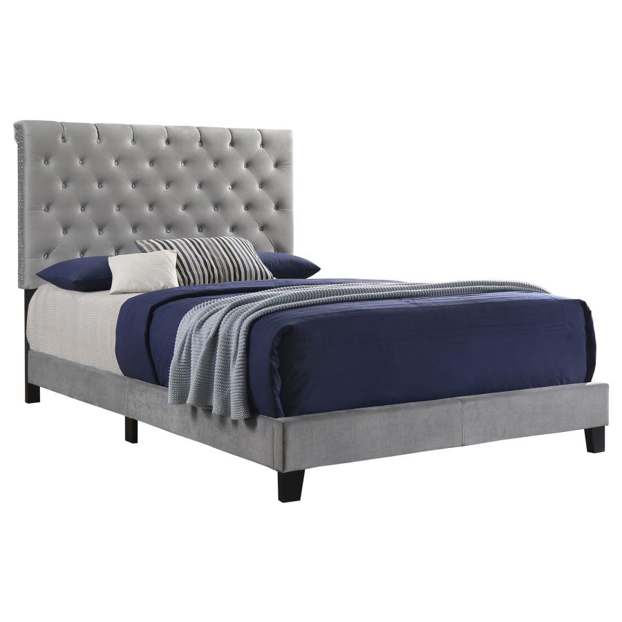 Warner Grey Eastern King Bed - MyWaynesHome #