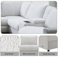 Tarrance - Modular Armless Chair - Gray