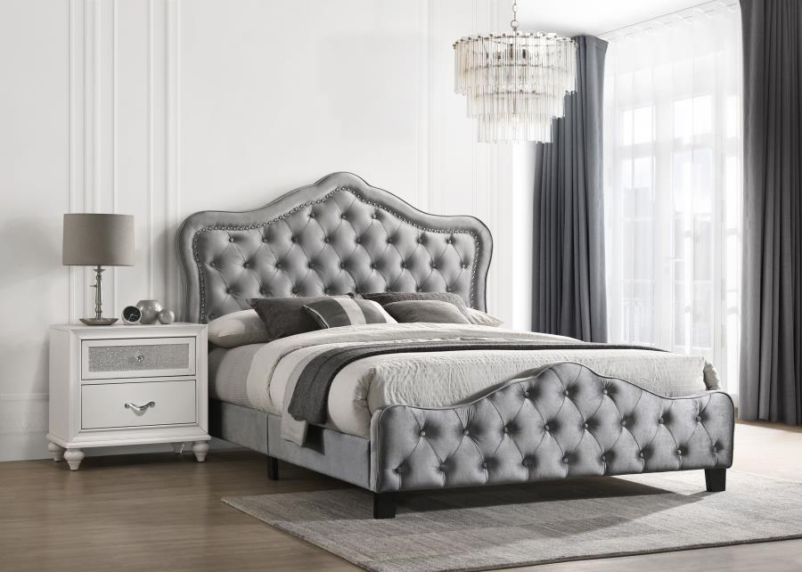 Bella Grey California King Bed - MyWaynesHome #