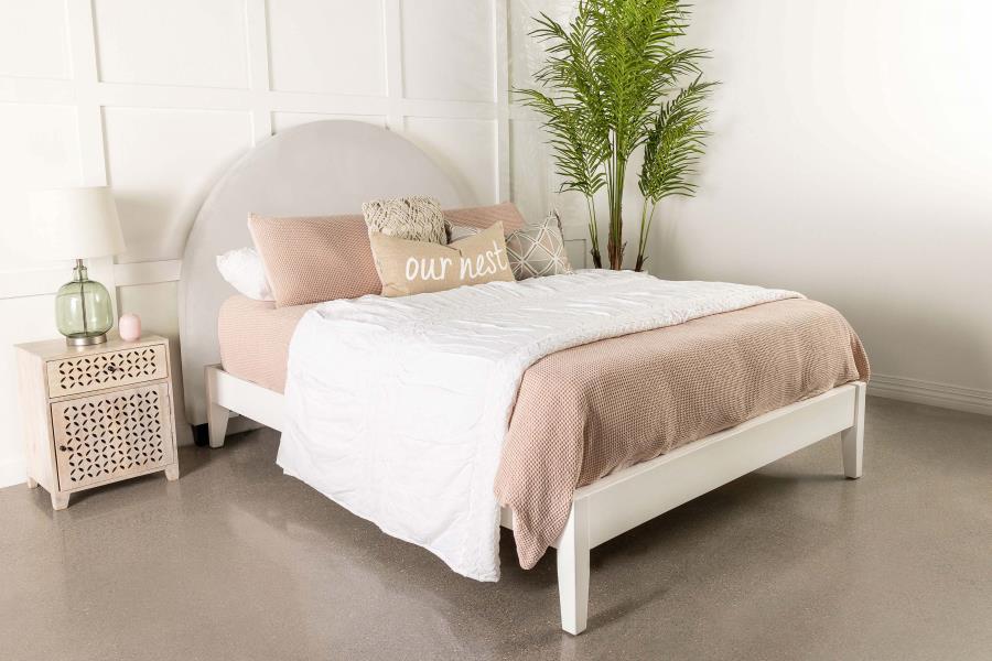 June Ivory Queen / Full Headboard - MyWaynesHome #