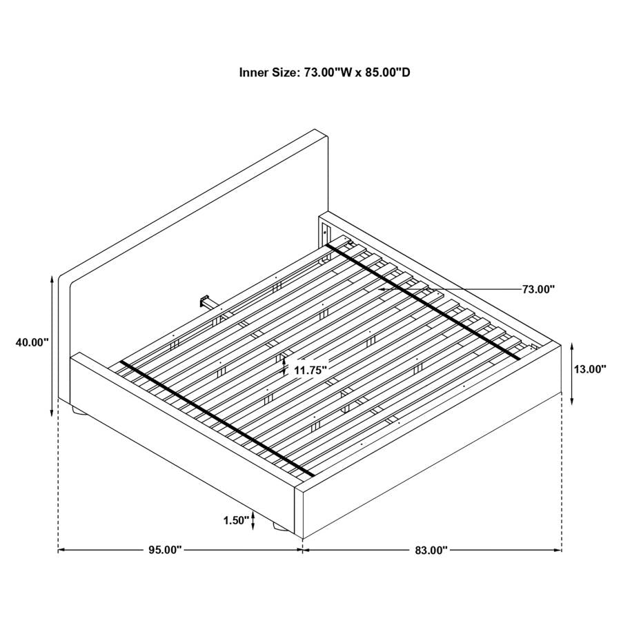 Gregory Grey California King Bed - MyWaynesHome #