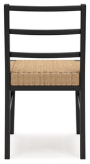Isanti - Dining Room Side Chair (Set of 2) - Light Brown / Black