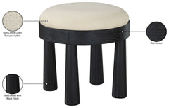 Larea - Upholstered Ottoman - Cream