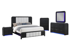 Beckett - 5 Piece King Bedroom Set With Cooler And Speaker - Black