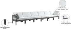 Nizuc - Outdoor Patio 6 Seat Modular Sofa With Gray Frame