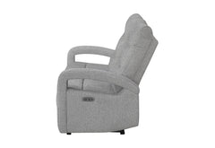 U6611 - Power Console Reclining Loveseat With LED - Dark Gray