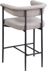 Malin - Linen Counter Stool (Set of 2) - Taupe