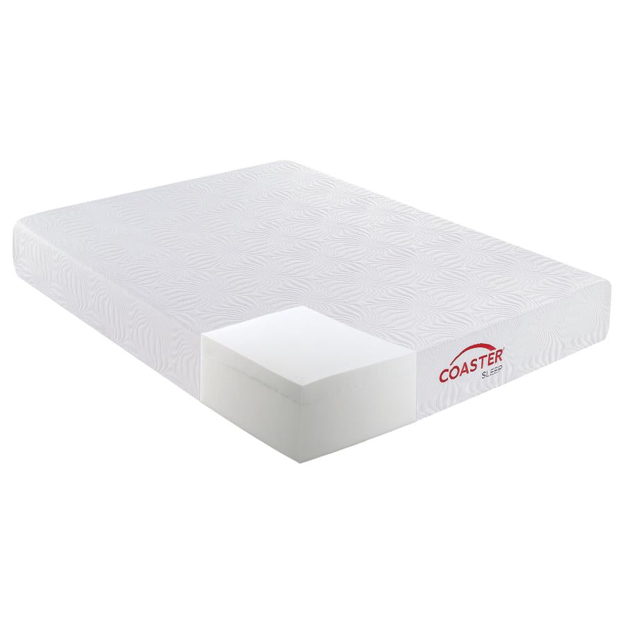 Key White 10" Queen Memory Foam Mattress - MyWaynesHome #