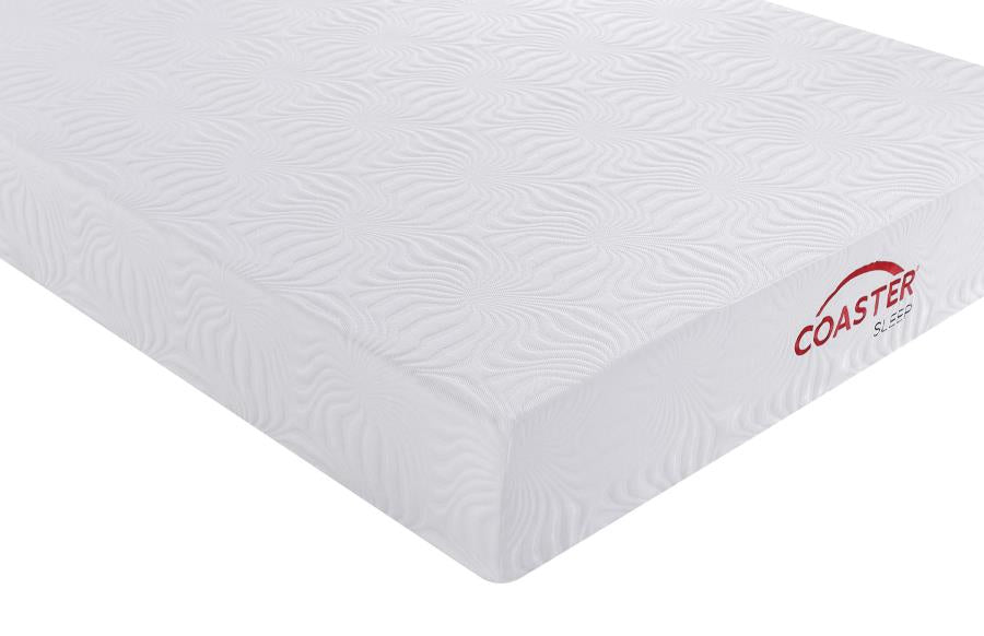 Key White 10" Twin Memory Foam Mattress - MyWaynesHome #
