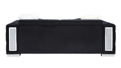Trislar - Sofa With 4 Pillows (Same 52525) - Black Velvet