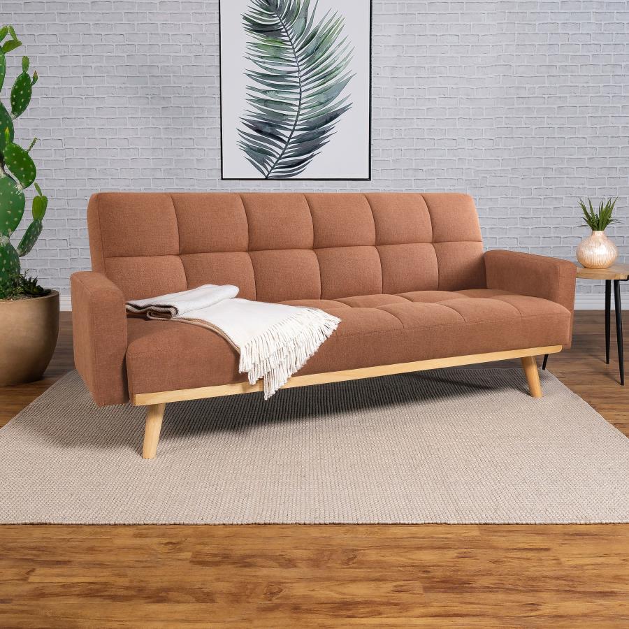 Kourtney Orange Sofa Bed - MyWaynesHome #