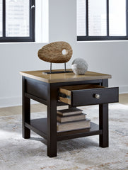 Drazmine - Rectangular End Table - Brown