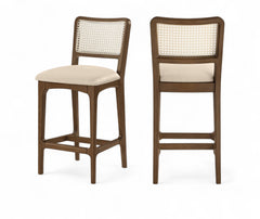 Atrium - Counter Stool With Brushed Brown Base (Set of 2)