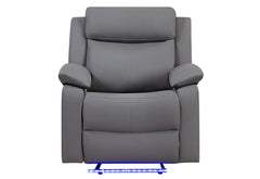 U6026 - 3 Piece Living Room Set (46A Reclining Sofa, Console Reclining Loveseat With Speaker) - Gray