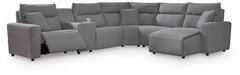 Modmax II - Reclining Sectional - Salt And Pepper