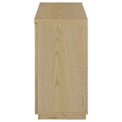 Tilbury - 2-Door Glass Front Accent Display Cabinet - Light Oak