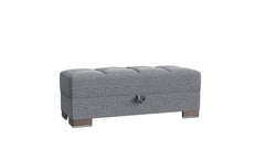 Ottomanson Armada X - Upholstered Convertible Wood Trimmed Ottoman With Storage - Polyester