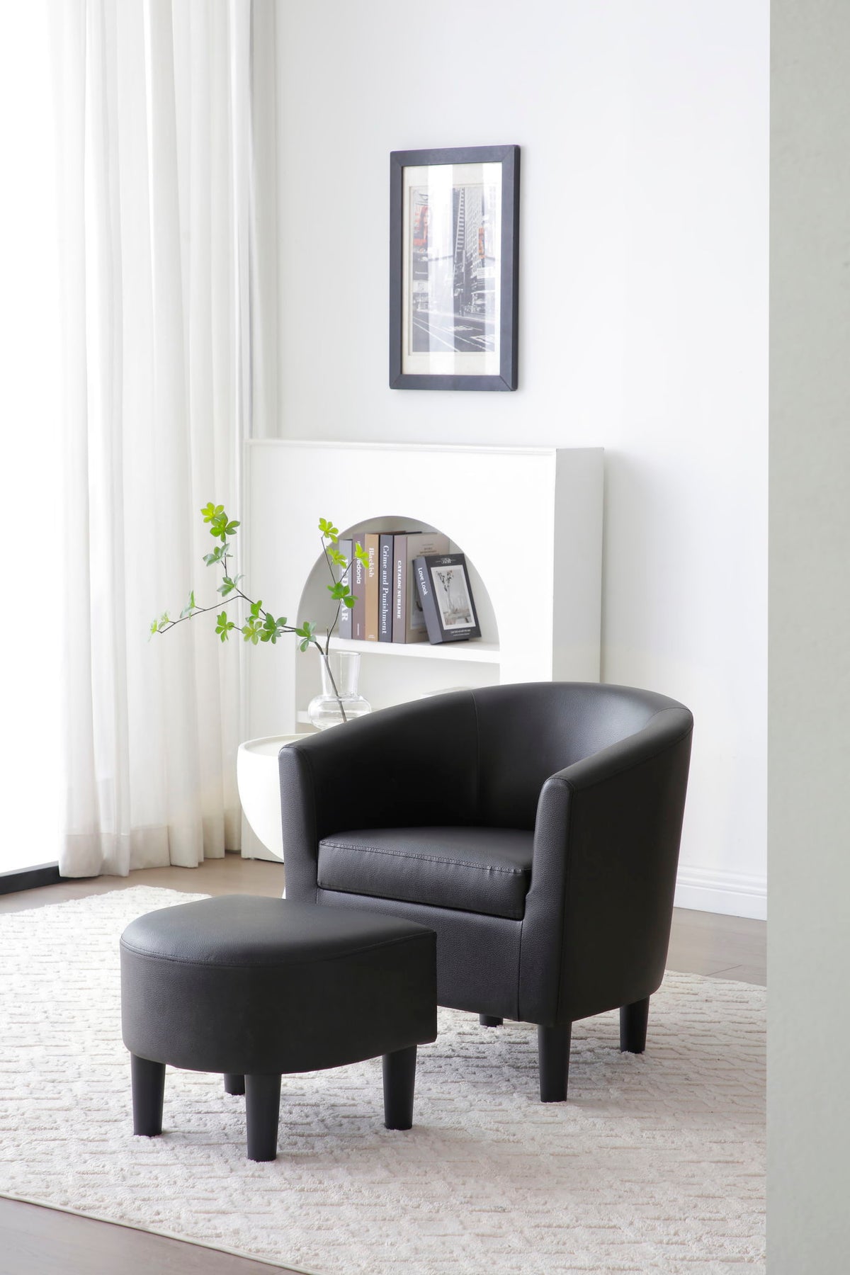 Glory Furniture - Salem - Chair & Ottoman